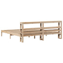 sengeramme uden madras 200x200 cm massivt fyrretræ