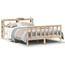 sengeramme uden madras 160x200 cm massivt fyrretræ