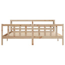 sengeramme uden madras 180x200 cm massivt fyrretræ
