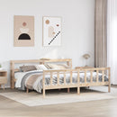 sengeramme uden madras 180x200 cm massivt fyrretræ