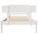 sengeramme uden madras 90x190 cm massivt fyrretræ hvid