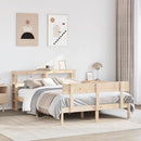 sengeramme uden madras 140x190 cm massivt fyrretræ