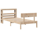sengeramme uden madras 90x200 cm massivt fyrretræ