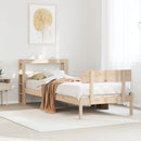 sengeramme uden madras 90x200 cm massivt fyrretræ