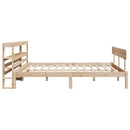 sengeramme uden madras 160x200 cm massivt fyrretræ