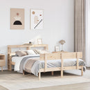 sengeramme uden madras 160x200 cm massivt fyrretræ