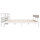 sengeramme uden madras 180x200 cm massivt fyrretræ hvid