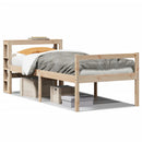 seniorseng med sengegavl 75x190 cm massivt fyrretræ