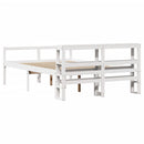 seniorseng med sengegavl 120x190 cm massivt fyrretræ hvid