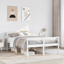 seniorseng med sengegavl 120x190 cm massivt fyrretræ hvid