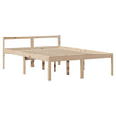 seniorseng med sengegavl 140x190 cm massivt fyrretræ