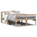 seniorseng med sengegavl 160x200 cm massivt fyrretræ