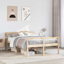 seniorseng med sengegavl 160x200 cm massivt fyrretræ