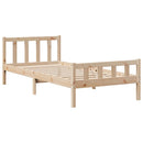 sengeramme uden madras 90x190 cm massivt fyrretræ