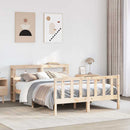 sengeramme uden madras 160x200 cm massivt fyrretræ