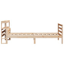 sengeramme med sengegavl 90x200 cm massivt fyrretræ