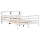 sengeramme med sengegavl 160x200 cm massivt fyrretræ