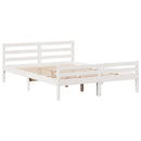 sengeramme med sengegavl 160x200 cm massivt fyrretræ