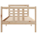 sengeramme med sengegavl 90x190 cm massivt fyrretræ