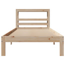 sengeramme med sengegavl 90x190 cm massivt fyrretræ