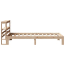 sengeramme med sengegavl 90x190 cm massivt fyrretræ