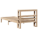 sengeramme med sengegavl 90x190 cm massivt fyrretræ