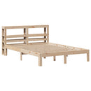 sengeramme med sengegavl 140x190 cm massivt fyrretræ
