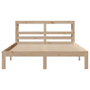 sengeramme med sengegavl 160x200 cm massivt fyrretræ