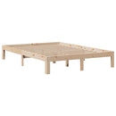 sengeramme med sengegavl 160x200 cm massivt fyrretræ