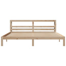sengeramme med sengegavl 180x200 cm massivt fyrretræ