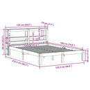 sengeramme uden madras 120x190 cm massivt fyrretræ gyldenbrun