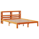 sengeramme uden madras 140x190 cm massivt fyrretræ gyldenbrun