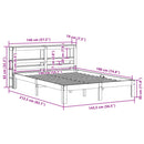 sengeramme uden madras 140x190 cm massivt fyrretræ gyldenbrun