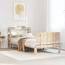 sengeramme med sengegavl 90x190 cm massivt fyrretræ