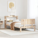 sengeramme med sengegavl 90x200 cm massivt fyrretræ