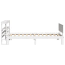 Sengeramme med hovedgærde uden madras Hvid 90x200 cm