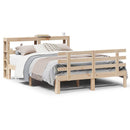 sengeramme med sengegavl 140x190 cm massivt fyrretræ