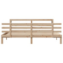 sengeramme med sengegavl 180x200 cm massivt fyrretræ