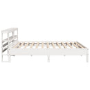 sengeramme uden madras 180x200 cm massivt fyrretræ hvid