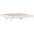 sengeramme uden madras 180x200 cm massivt fyrretræ hvid