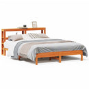 sengeramme uden madras 160x200 cm massivt fyrretræ gyldenbrun