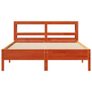 sengeramme uden madras 160x200 cm massivt fyrretræ gyldenbrun