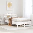 sengeramme uden madras 90x200 cm massivt fyrretræ hvid