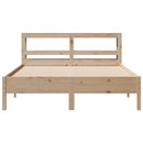sengeramme uden madras 140x190 cm massivt fyrretræ