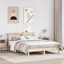 sengeramme uden madras 140x190 cm massivt fyrretræ