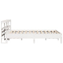 sengeramme uden madras 140x190 cm massivt fyrretræ hvid