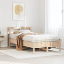sengeramme uden madras 120x190 cm massivt fyrretræ