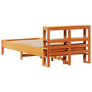 sengeramme uden madras 120x190 cm massivt fyrretræ gyldenbrun
