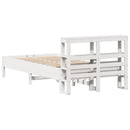 sengeramme uden madras 90x190 cm massivt fyrretræ hvid