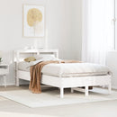 sengeramme uden madras 90x190 cm massivt fyrretræ hvid